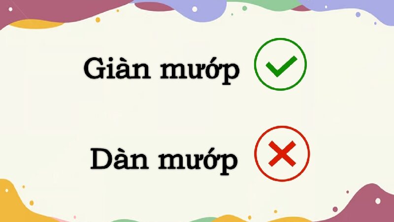 Dàn mướp hay giàn mướp đúng chính tả?