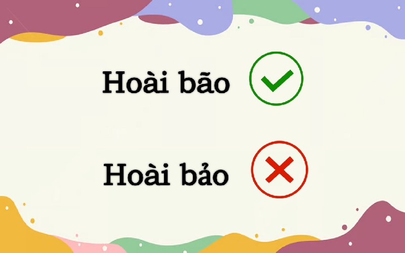 Hoài bảo hay hoài bão đúng chính tả?