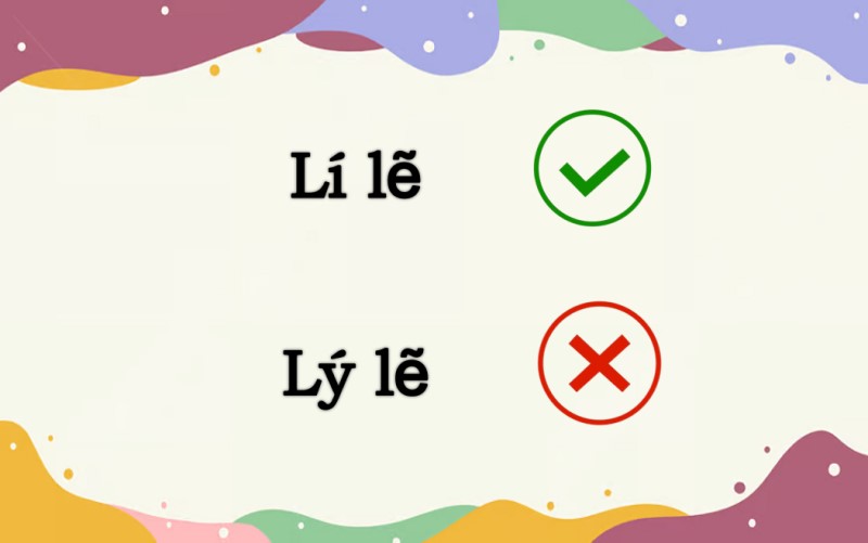 Lý lẽ hay lí lẽ đúng chình tả?