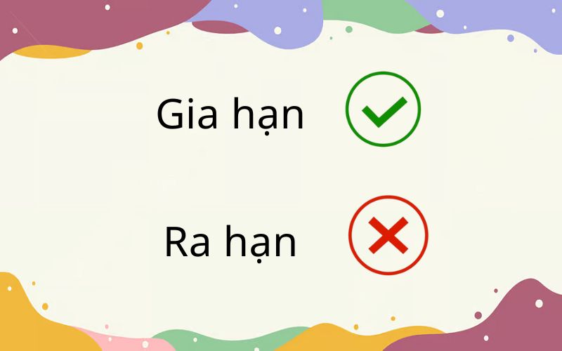 Ra hạn hay gia hạn đúng chính tả?