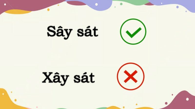 Xây xát hay sây sát đúng chính tả?